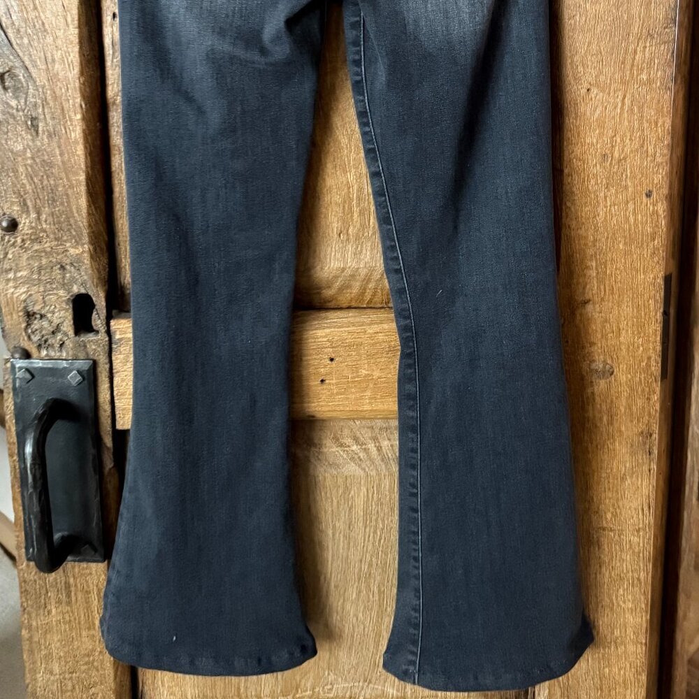 7 for All Mankind High Waisted Flare Jeans - Sz 26 Black - Picture 2 of 7